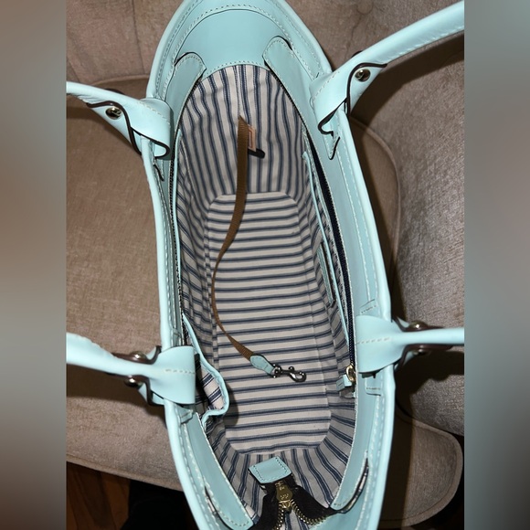 Dooney & Bourke Pale Blue Beacon Zip Tote - Picture 6 of 15